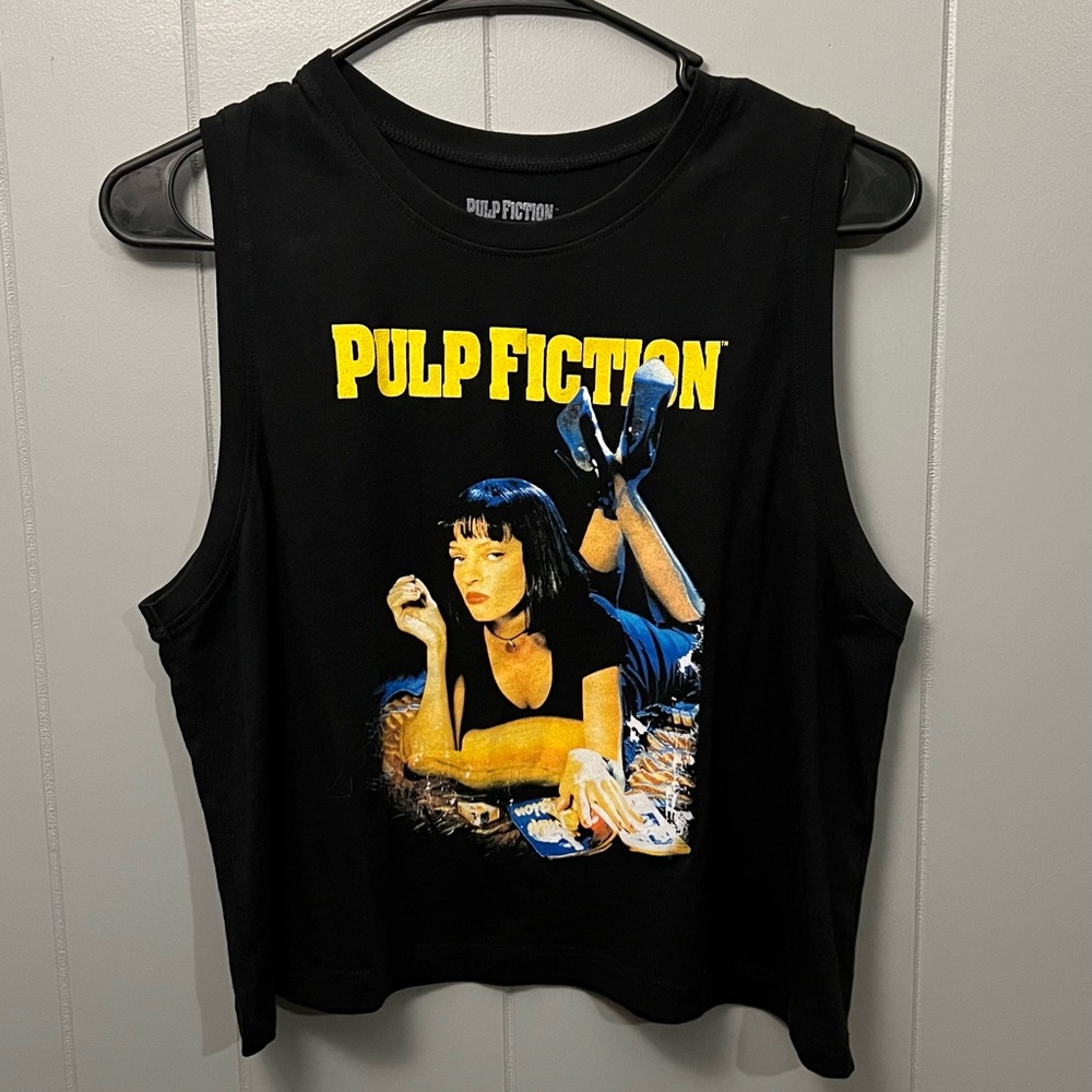 Pulp Fiction crop tank top